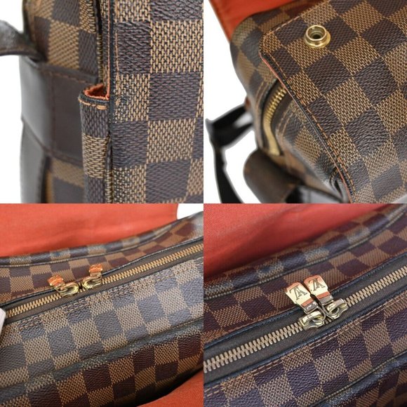 LOUIS VUITTON Naviglio Shoulder Bag Damier Ebene Leather Brown N45255 86YD629 - Picture 8 of 16